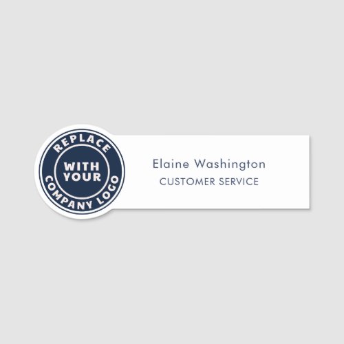 Add Business and Brand Logo Company Services Name Tag