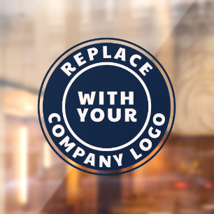 Add Business and Brand Logo Company Showroom Window Cling