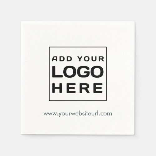 Add Business Brand Logo Coworkers Paper Napkins