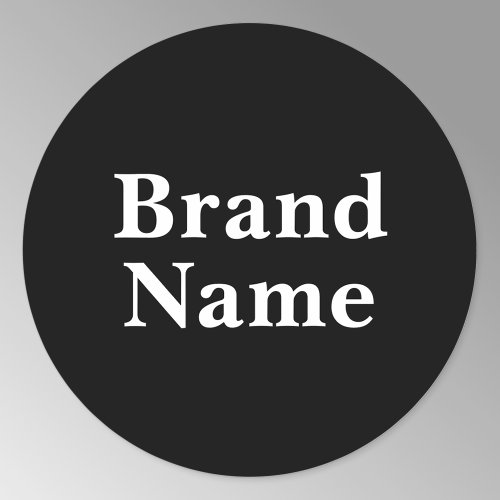 Add Business Brand or other text Classic Round Sticker