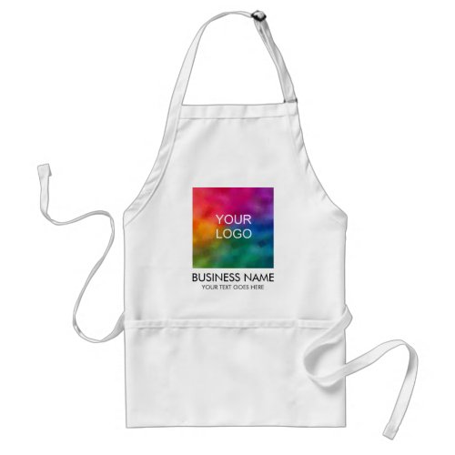 Add Business Company Logo Text Here Template Adult Apron