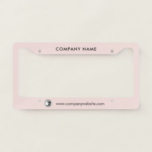 Add Business Logo and Company Name Boss License Plate Frame