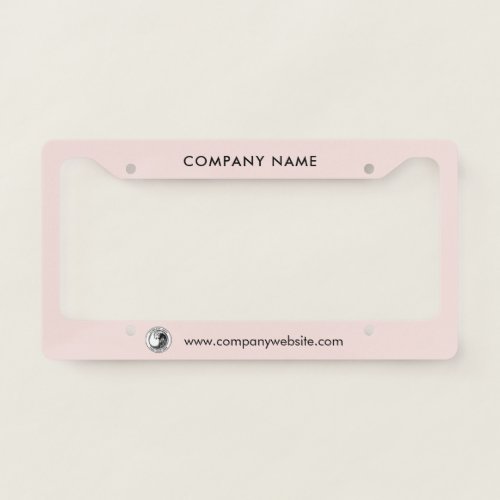 Add Business Logo and Company Name Boss License Plate Frame