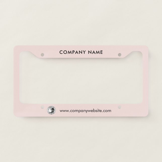 Add Business Logo and Company Name Boss License Plate Frame (Front)
