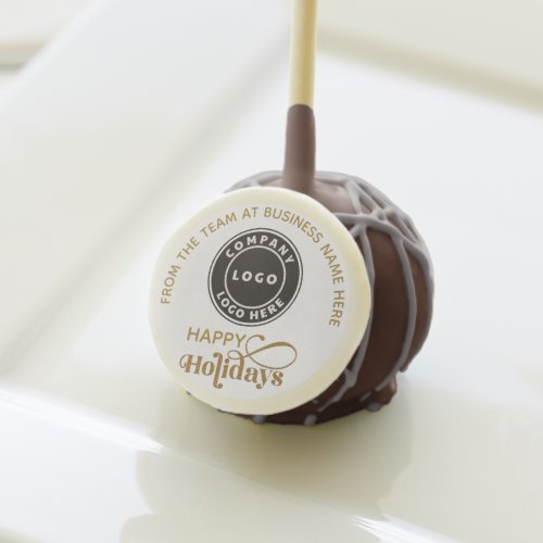Add Business logo and Company Name Holiday Cake Pops