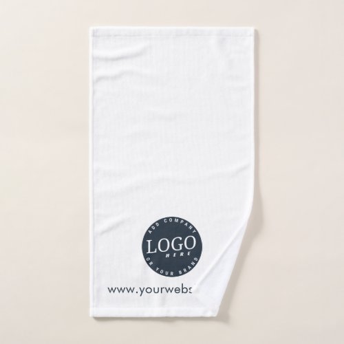 Add Business Logo and Company Website Clients Hand Towel