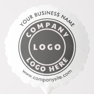 Add Business Logo and Company Website Custom Event Balloon