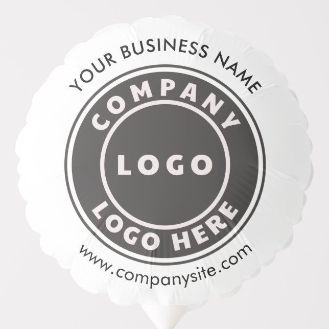 Add Business Logo and Company Website Custom Event Balloon (Front)