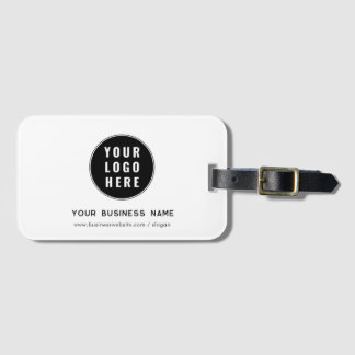 Add Business Logo and Company Website Custom Luggage Tag