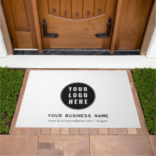Add Business Logo and Company Website Custom Swag Doormat