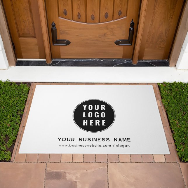 Add Business Logo and Company Website Custom Swag Doormat (Outdoor)