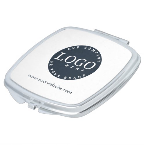 Add Business Logo and Company Website Employee Compact Mirror
