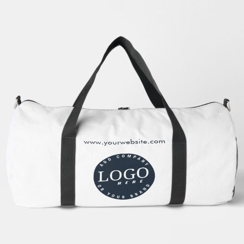Add Business Logo and Company Website Employee Duffle Bag