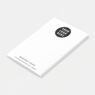 Add Business Logo and Company Website Promotional Post-it Notes
