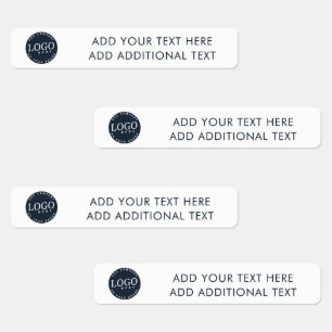 Add Business Logo and Custom Text Modern Kids' Labels