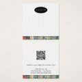 Add Business Logo and QR Code Ring Display Card | Zazzle