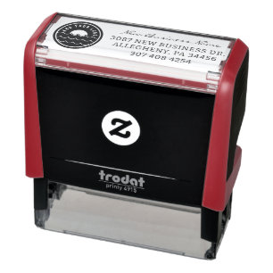 Add Business Logo and Simple Return Address Self-inking Stamp