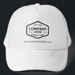Add Business Logo and Slogan Custom Employee Trucker Hat<br><div class="desc">Add your company or brand logo and website address slogan by clicking the “Personalized“ button. Perfect for employees and clients to subtly advertise your business. There’s no setup fee or minimum order requirement. Simply order as many or fewer as you need</div>