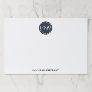 Add Business Logo and Website Company Employees Paper Pad