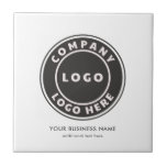 Add Business Logo and Website Company Promotional Ceramic Tile<br><div class="desc">Elevate your business's aesthetic with our custom decorative wall tile. Showcase your brand identity by proudly displaying your logo, precisely reproduced in any shape imaginable. Personalize it further with your business name, a captivating slogan, or your website URL. This isn't just a tile; it's a statement piece that transforms your...</div>