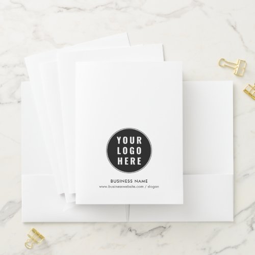 Add Business Logo and Website Corporate Events Pocket Folder