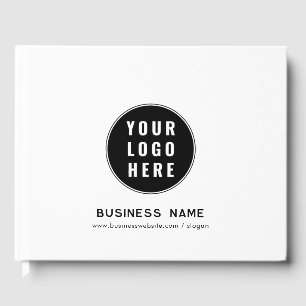 Add Business Logo and Website Custom Any Color Guest Book