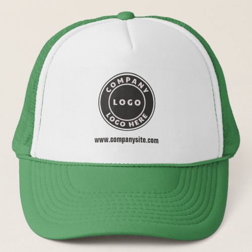 Add Business Logo and Website Custom Company Trucker Hat