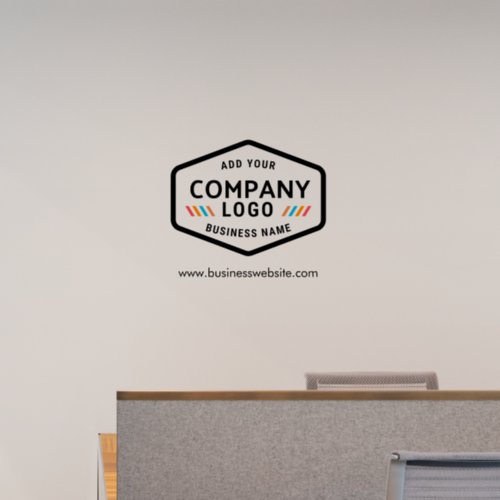 Add Business Logo and Website Custom Corporate Wall Decal