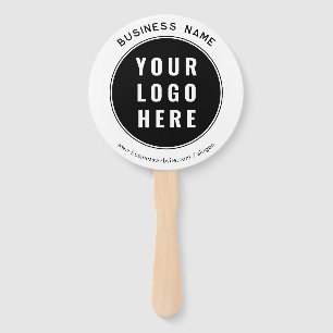 Add Business Logo and Website Custom Promotional Hand Fan