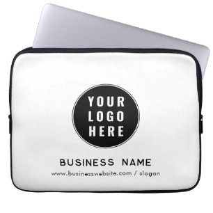 Add Business Logo and Website Custom Promotional Laptop Sleeve