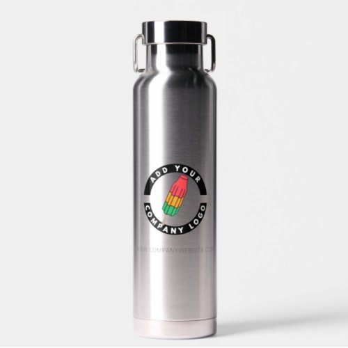 Add Business Logo and Website Employee Swag Water Bottle