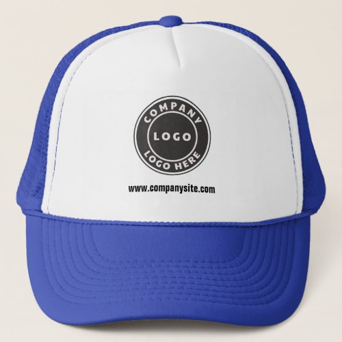 Add Business Logo and Website Employees Custom Trucker Hat