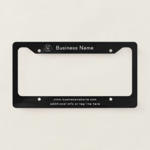 Add Business Logo and Website License Plate Frame