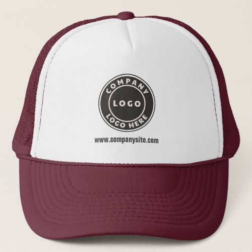 Add Business Logo and Website New Employee Trucker Hat