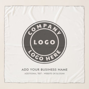 Add Business Logo and Website Slogan Custom Swag Scarf