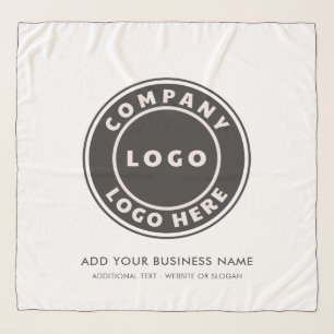 Add Business Logo and Website Slogan Custom Swag Scarf