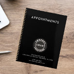 Add Business Logo Company Employees Appointments Planner<br><div class="desc">Add your business logo and business details to create a custom promotional notebook for your staff or as a promotional swag for clients. Customize both the front and back background colors with your brand's to create a cohesive color hues for your company. There is no setup fees and no order...</div>