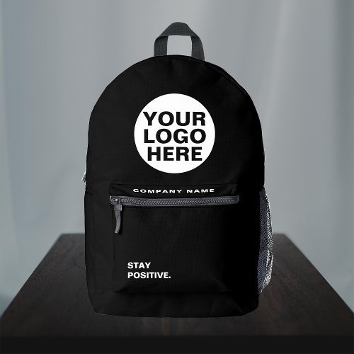 Add Business Logo Company Employees Conference Printed Backpack