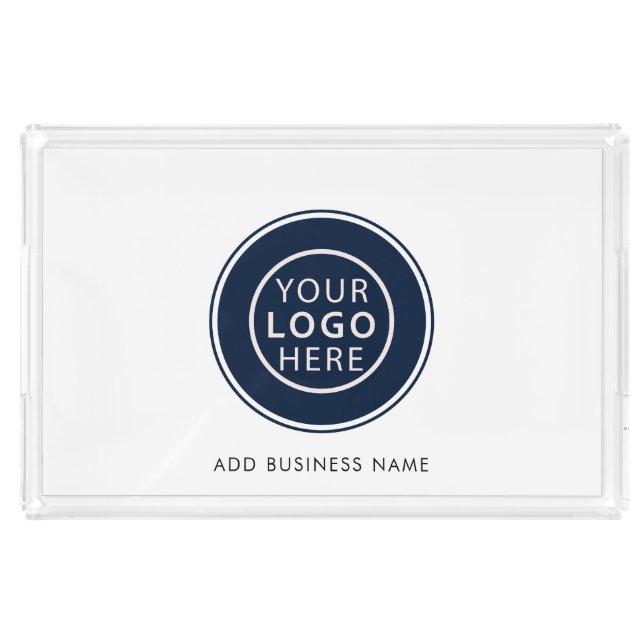 Add Business Logo Company Events Custom Acrylic Tray (Front)