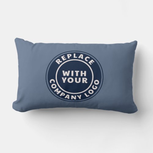 Add Business Logo Company Events Showroom Lumbar Pillow