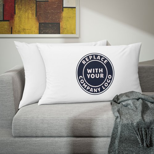 Add Business Logo Company Showroom Matching Accent Pillow