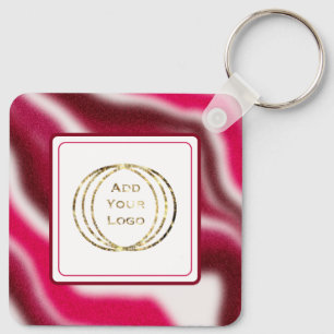 Add Business Logo Cool Christmas Promotional Gift Keychain