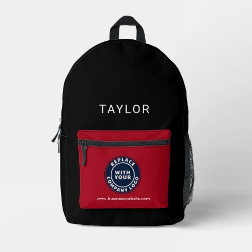 Add Business Logo Corporate Employees Conference Printed Backpack