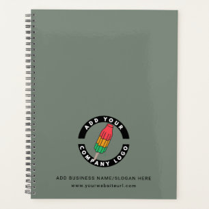 Add Business Logo Corporate Staff Elegant Planner