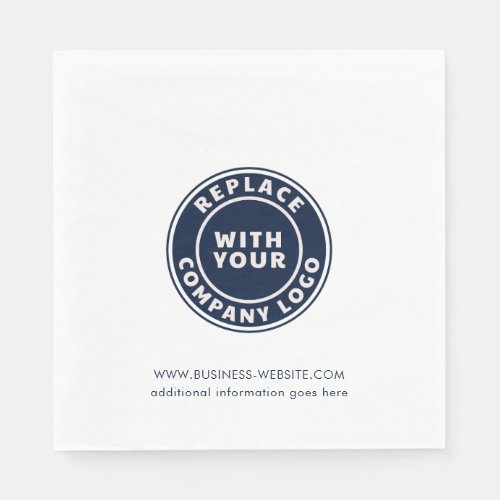Add Business Logo Corporate Website Custom Napkins