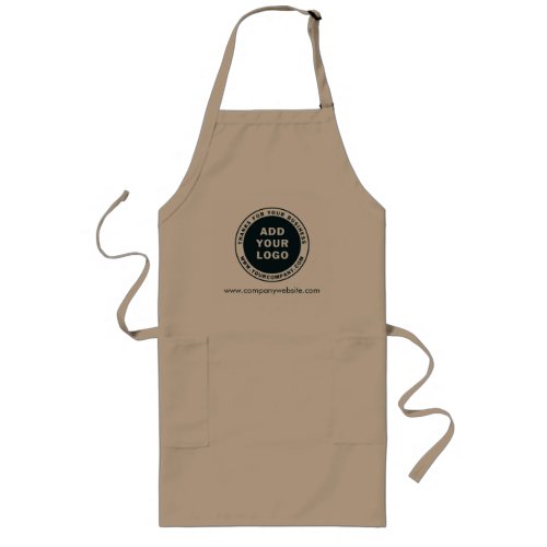 Add Business Logo Custom Company Employee Long Apron