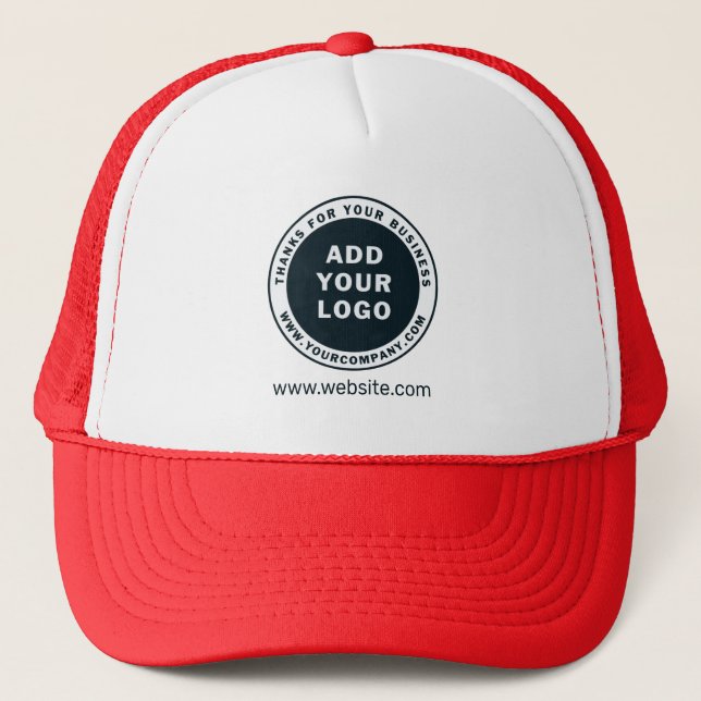 Add Business Logo Custom Employee Trucker Hat (Front)