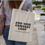 Add Business Logo Employees Matching Swag Tote Bag<br><div class="desc">Add your brand logo and website url that's perfect to passively advertise your new or established business. Perfect for trade shows or showroom attendees and receptionists during a corporate event. Available in other handle colors. No minimum order quantity and no setup fee required. Order as many or as fewer as...</div>