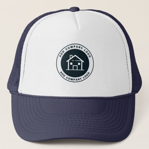 Add Business Logo Modern Company Brand Trucker Hat