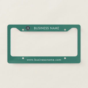 Add Business Logo Modern Corporate Employees Fleet License Plate Frame